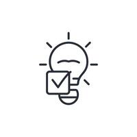 idea icon. .Editable stroke.linear style sign for use web design,logo.Symbol illustration. vector