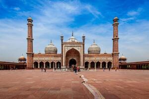 jama masjid mas grande musulmán mezquita en India foto