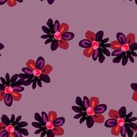 Charming seamless floral pattern with daisies in pastel hues. vector