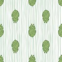 Artistic tree and foliage illustration in a repeating pattern. vector