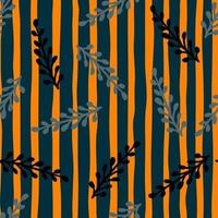 Stylish seamless leaf pattern with a modern twist. vector