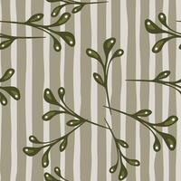 Ornate and organic, this seamless nature-inspired pattern blends doodle. vector