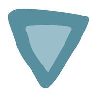 Minimalist Blue Triangular Geometric Shape Design vector