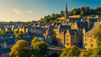 Beautiful city Dinan Belgium photo