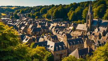 Beautiful city Dinan Belgium photo