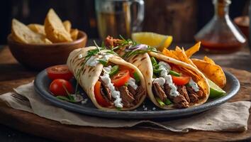 Gyros Greek shawarma photo