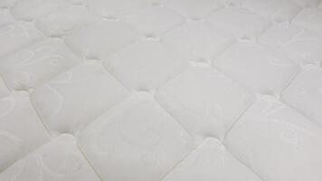Background of comfortable mattress, top view video