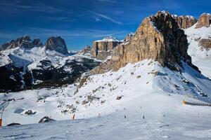 Ski resort in Dolomites, Italy photo