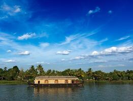 Houseboat on Kerala backwaters, India photo