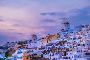 Famous greek tourist destination Oia, Greece photo