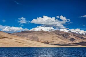 Lake Tso Moriri in Himalayas. Ladakh, Inda photo