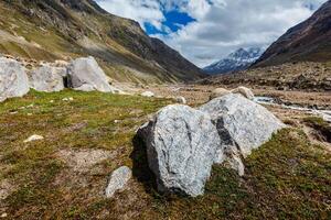 Lahaul Valley in indian Himalayas, India photo