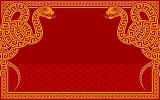 contento chino nuevo año 2025 el serpiente zodíaco firmar con marco rojo un papel cortar estilo en color antecedentes. vector