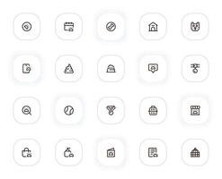 Pets and animals line icons set. Paw, bone, booth, cat, poop, food, collar, search, ball, medal. outline pictograms for web and ui, ux mobile app design. Editable Stroke. 24x24 Pixel Perfect. vector