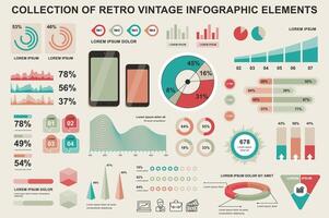 haz Clásico infografía elementos datos visualización diseño modelo. lata ser usado para pasos, negocio procesos, flujo de trabajo, diagrama, diagrama de flujo, línea de tiempo, márketing iconos, retro infografía. vector