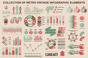 haz Clásico infografía elementos datos visualización diseño modelo. lata ser usado para pasos, negocio procesos, flujo de trabajo, diagrama, diagrama de flujo, línea de tiempo, márketing iconos, retro infografía. vector