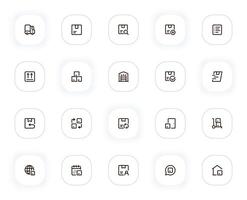 Delivery and shipping line icons set. Truck, parcel, tracking, global shipment and other buttons. outline pictograms for web and ui, ux mobile app design. Editable Stroke. 24x24 Pixel Perfect. vector