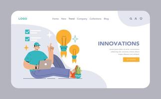 Innovations concept. Flat illustration. vector