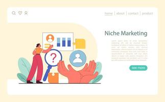 Niche marketing analysis. vector