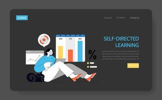 Self-Directed Learning concept. illustration. vector