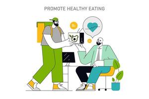 Employee Well-being concept. Illustration vector