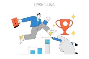 Upskilling concept. illustration. vector