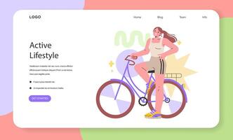 Active Lifestyle theme. illustration. vector