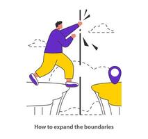 Boundary Expansion concept illustration vector