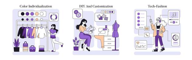 personalization. Flat Illustration vector