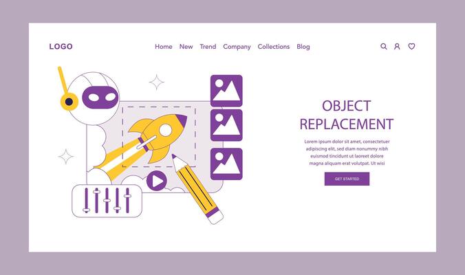 ai for creation. Flat Illustration
