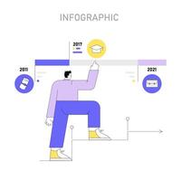 alternativa tipos resúmenes plano ilustración vector