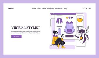 fashion tech. Flat Illustration vector