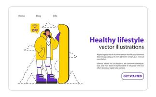 way to defeat fomo. Flat Illustration vector