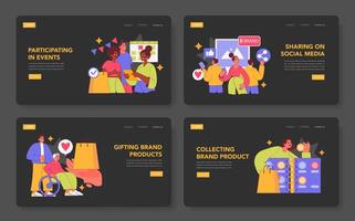 Brand Ritual. Flat Illustration vector