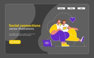 way to defeat fomo. Flat Illustration vector