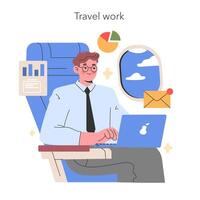 Travel Work concept illustration vector