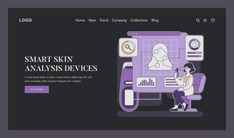 skincare innovation. Flat Illustration vector