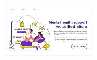 Tech-Assisted Health Flat illustration. vector