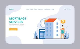 Bank services concept. Flat illustration. vector