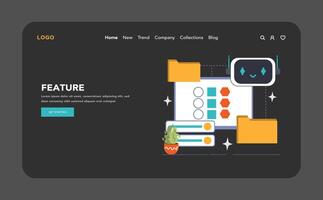 Feature categorization concept. Flat illustration vector