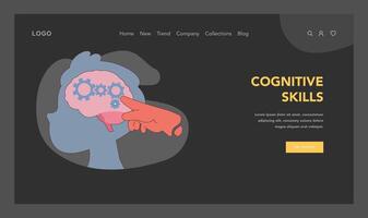 Cognitive Skills concept. Flat illustration vector