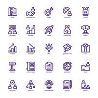 Business Development icon pack for your website, mobile, presentation, and logo design. Business Development icon basic line gradient design. graphics illustration and editable stroke. vector