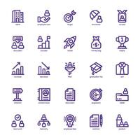 Business Development icon pack for your website, mobile, presentation, and logo design. Business Development icon basic line gradient design. graphics illustration and editable stroke. vector