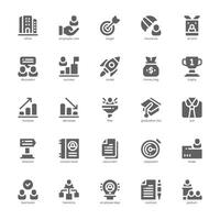 Business Development icon pack for your website, mobile, presentation, and logo design. Business Development icon glyph design. graphics illustration and editable stroke. vector