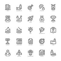 Business Development icon pack for your website, mobile, presentation, and logo design. Business Development icon outline design. graphics illustration and editable stroke. vector