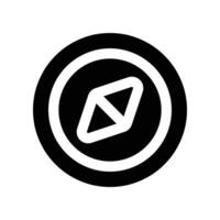 compass icon. glyph icon for your website, mobile, presentation, and logo design. vector