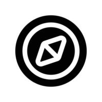 compass icon. glyph icon for your website, mobile, presentation, and logo design. vector