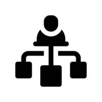 hierarchy icon. glyph icon for your website, mobile, presentation, and logo design. vector