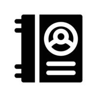 contact book icon. glyph icon for your website, mobile, presentation, and logo design. vector