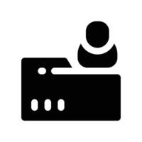 folder icon. glyph icon for your website, mobile, presentation, and logo design. vector